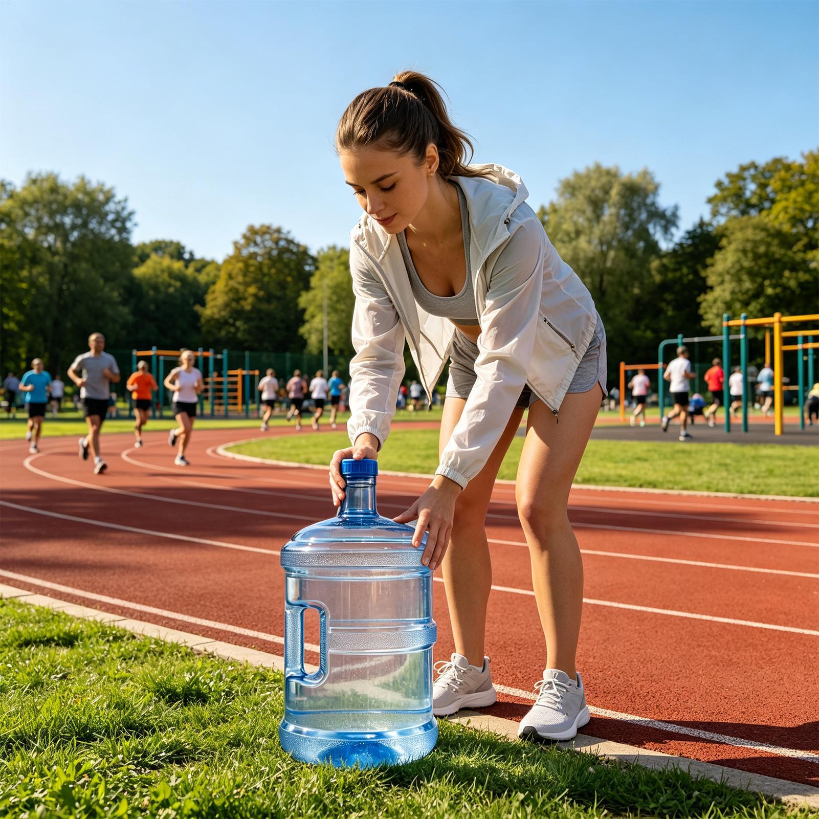 Outdoor Camping Water Jug - Großer Wasserkrug, 11,3 l, auslaufsicherer, nachfüllbarer