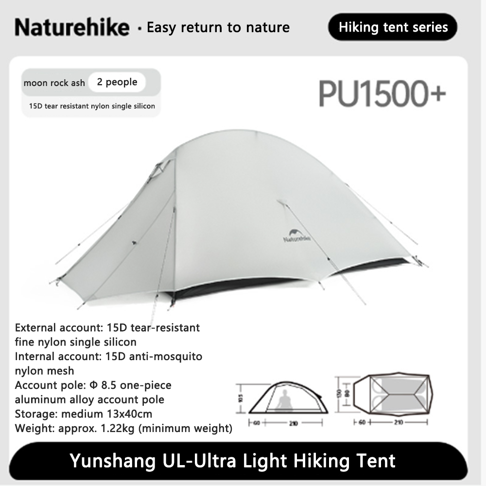 Ultralight Ground Sheet - Naturehike Wanderzelt, winddichtes Seil, Nylon, ultraleichtes