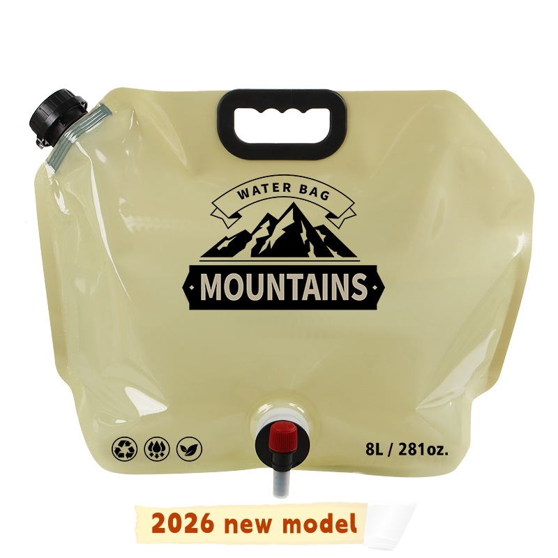 Outdoor Camping Water Jug - 8L Tragbarer Wasserbeutel, faltbarer Eimer, Wasserbehälter,