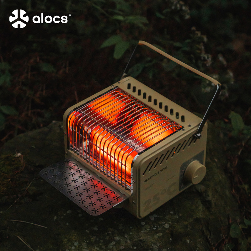 Outdoor Camping Zone - Outdoor-Campingkocher ALOCS Flammenheizung mit Temperaturregelung 1500W