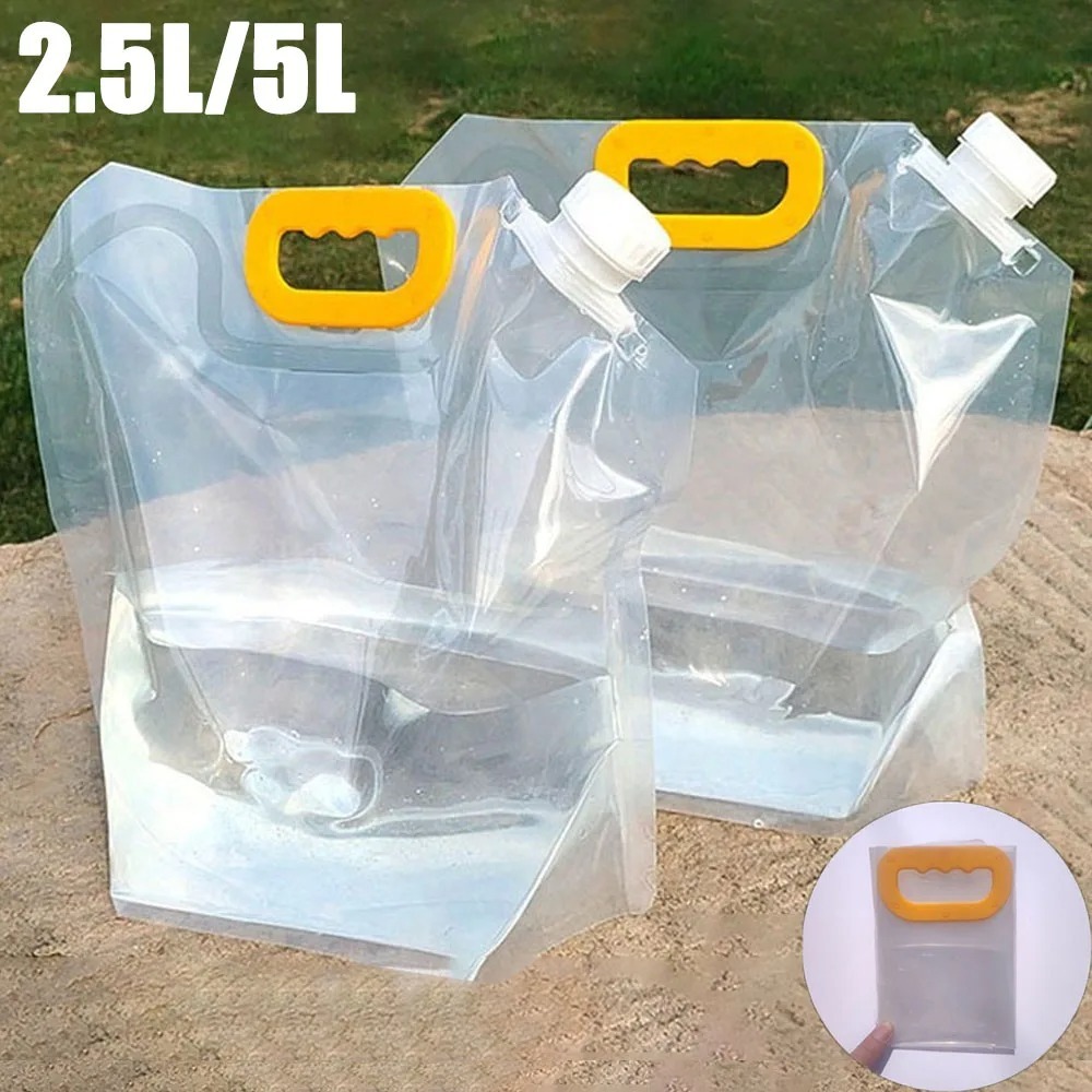 Outdoor Camping Water Jug - 5L tragbarer Wasserbeutel, faltbarer Eimer, Aufbewahrungsbehälter