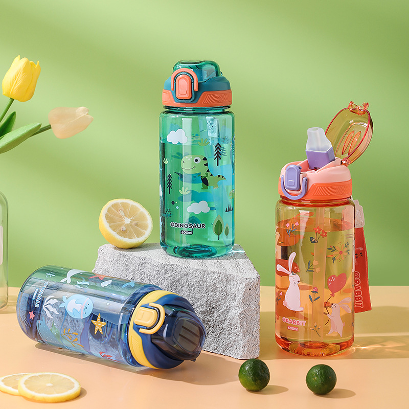 Outdoor Camping Water Jug - 600 ml Cartoon Tier Wasser Flasche
