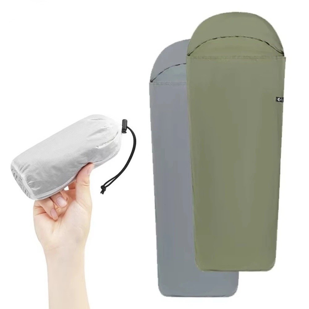 Ultralight Ground Sheet - Ultraleichter Schlafsack-Innenschlafsack, warmer Nylon-Innenschlafsack für Einzelpersonen,