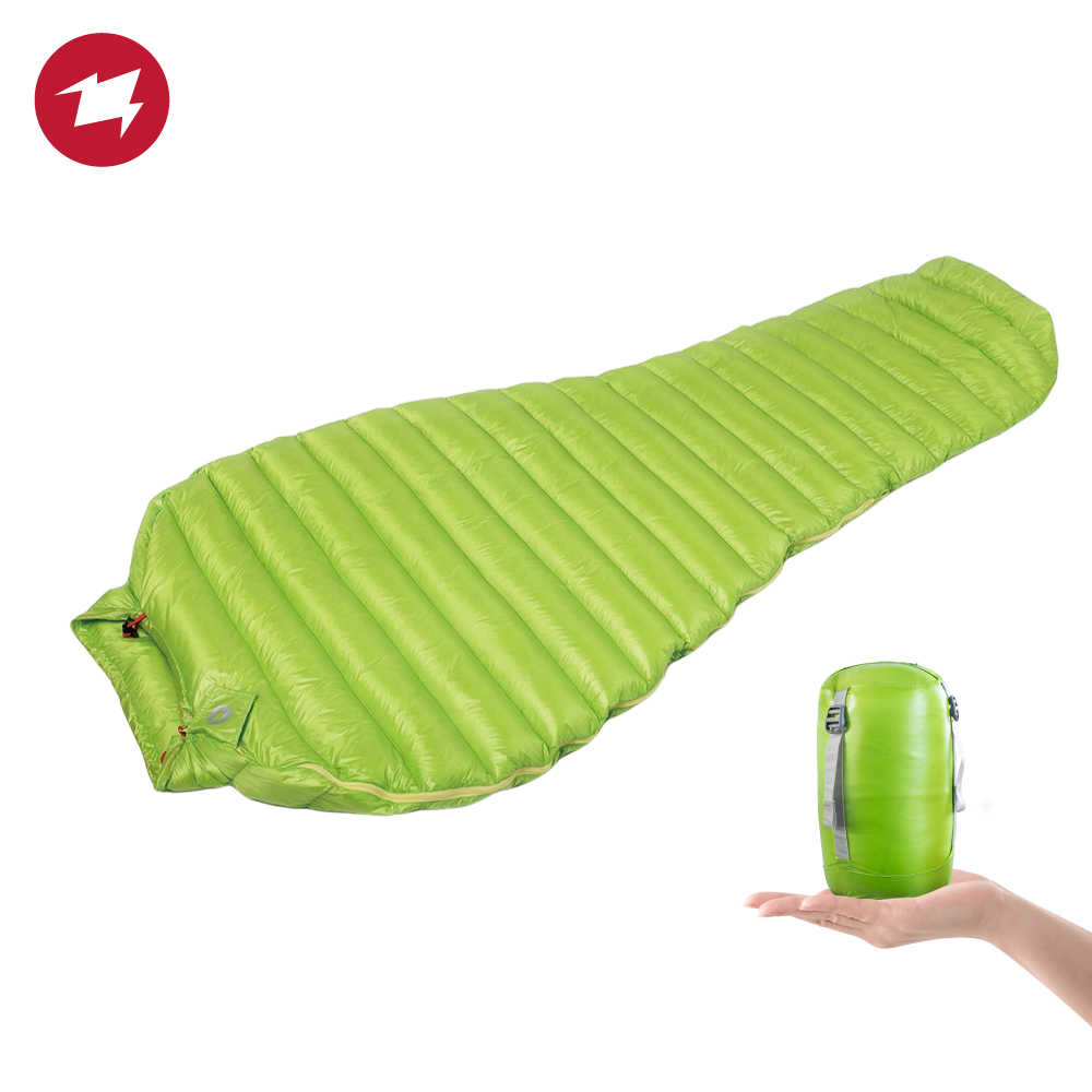 Ultralight Ground Sheet - AEGISMAX MINI 800FP Gänsedaunenschlafsack, ultraleichter Outdoor-Camping-Wanderschlafsack