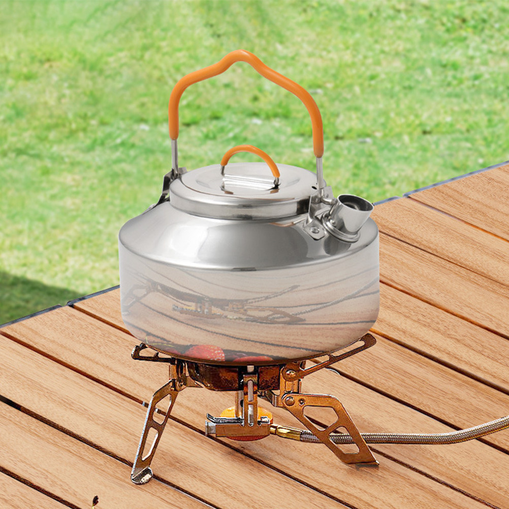 Outdoor Camping Water Jug - Edelstahl-Campingkessel, Mini-Tee-Wasserkrug für Rucksackreisen, Outdoor-Kochgeschirr, geeignet
