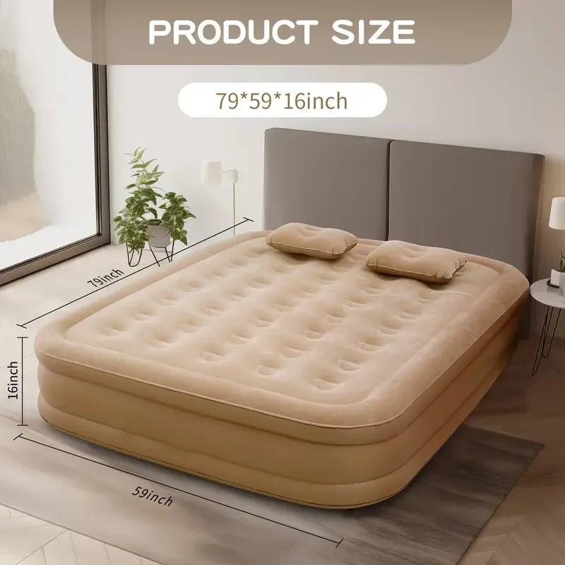 Inflatable Mattress - Luxuriöse aufblasbare PVC-Luftmatratze für 2 Personen