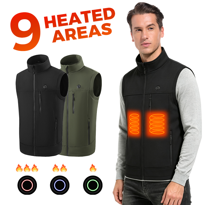 Outdoor Camping Zone - 9-Zonen-Heizweste Unisex USB Schnell Aufheizende Intelligente
