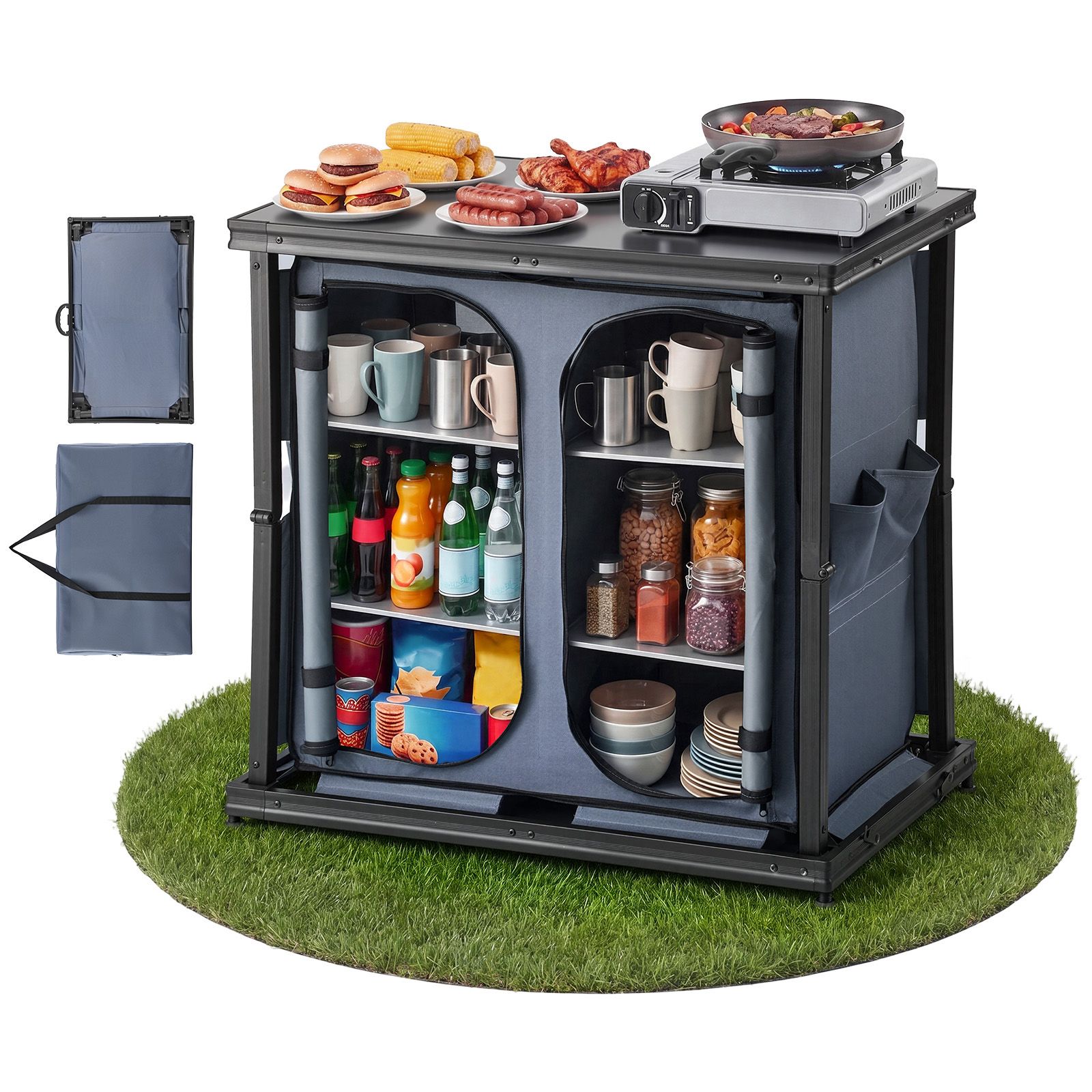 Klappbarer Camping-Aufbewahrun – Outdoor Camping Kitchen Setup Bewertung und Preis
