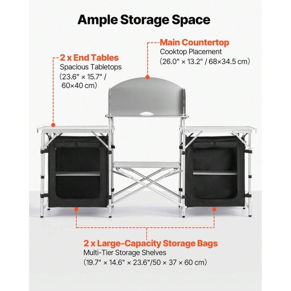 Tragbarer Klappbarer Campingti – Outdoor Camping Kitchen Setup Bewertung und Preis