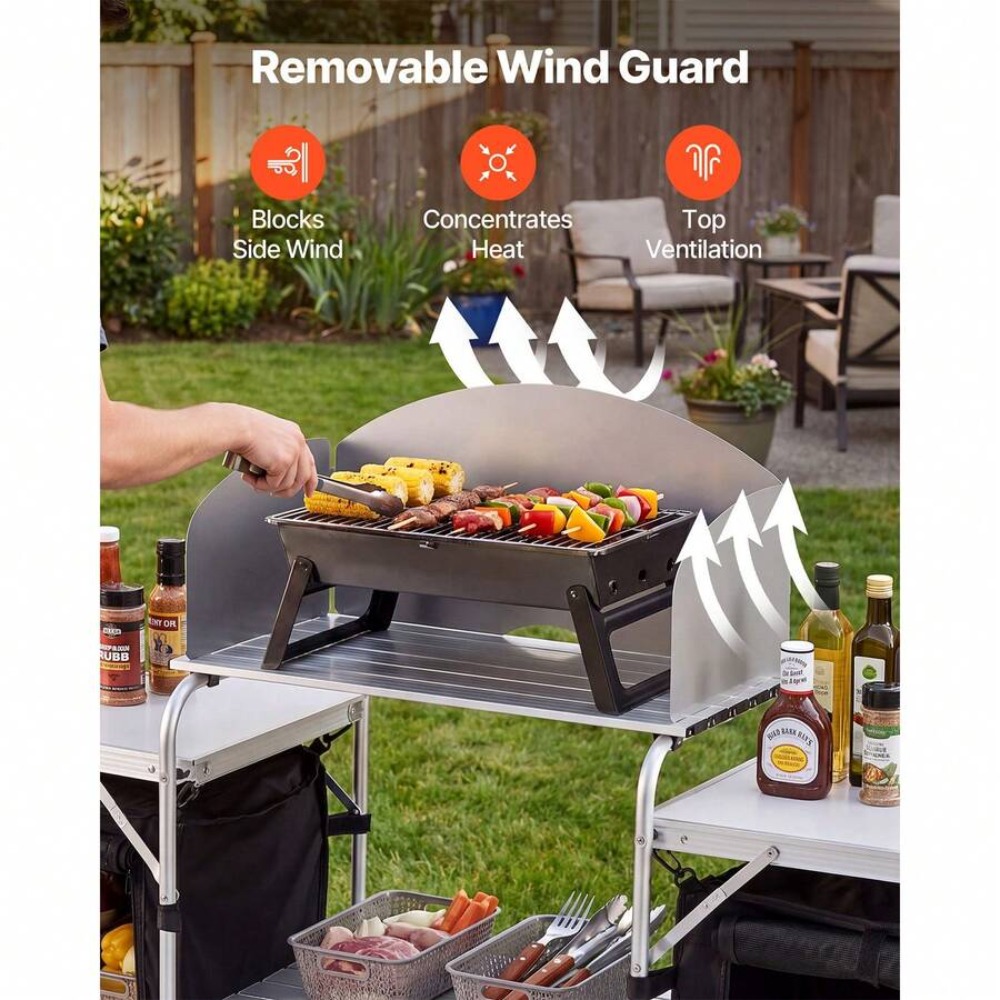 Tragbarer Klappbarer Campingti – Outdoor Camping Kitchen Setup Bewertung und Preis