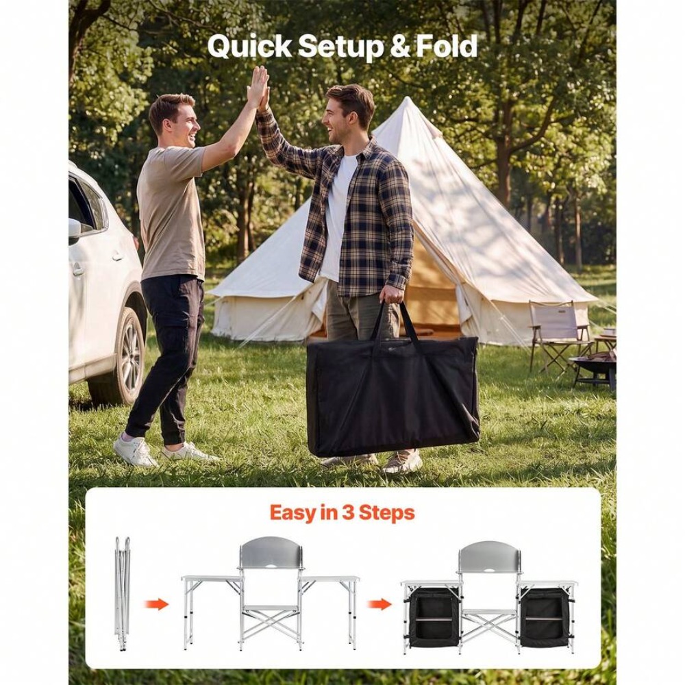 Tragbarer Klappbarer Campingti – Outdoor Camping Kitchen Setup Bewertung und Preis