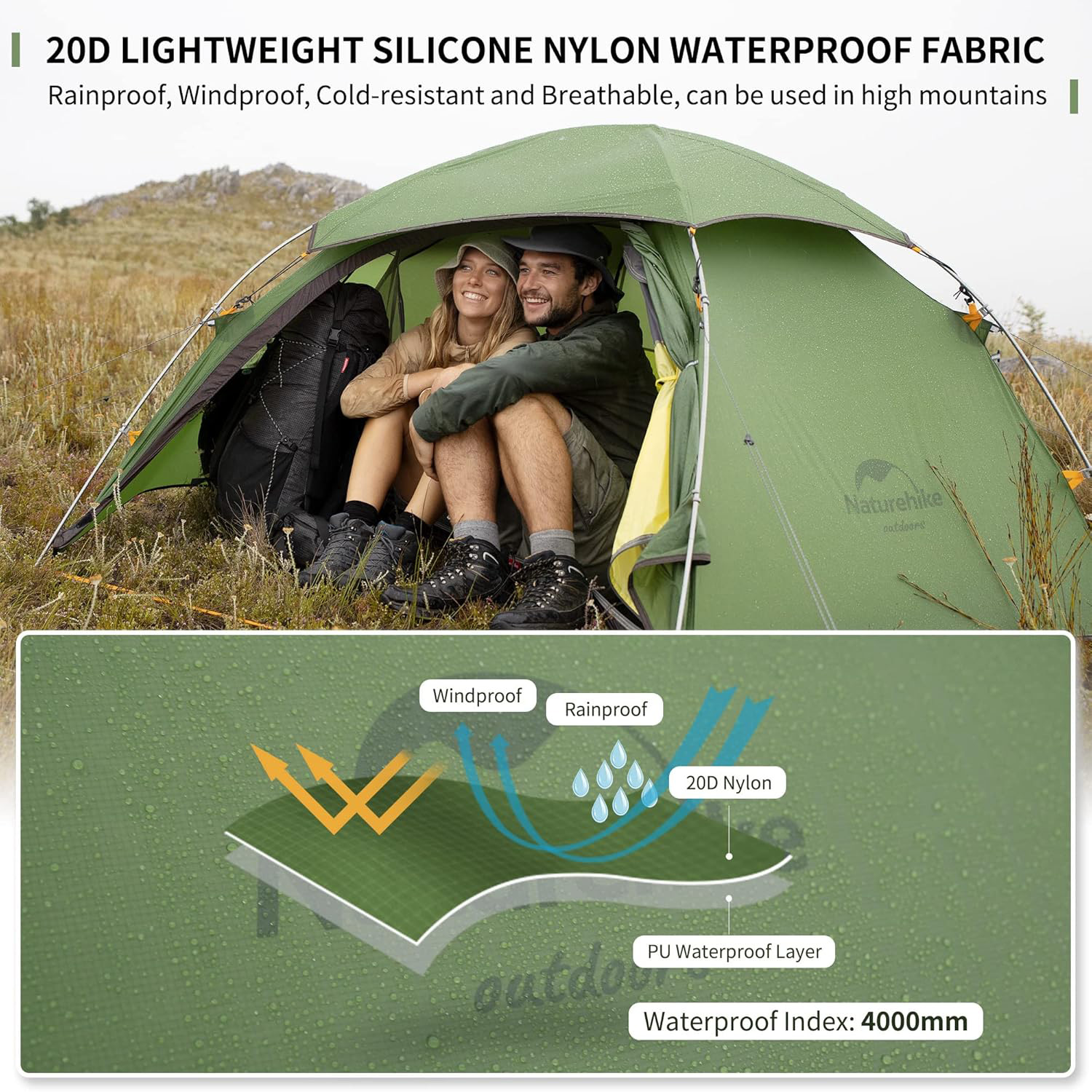 Naturehike Cloud Peak 2-Zelt,  – Ultralight Ground Sheet Bewertung und Preis