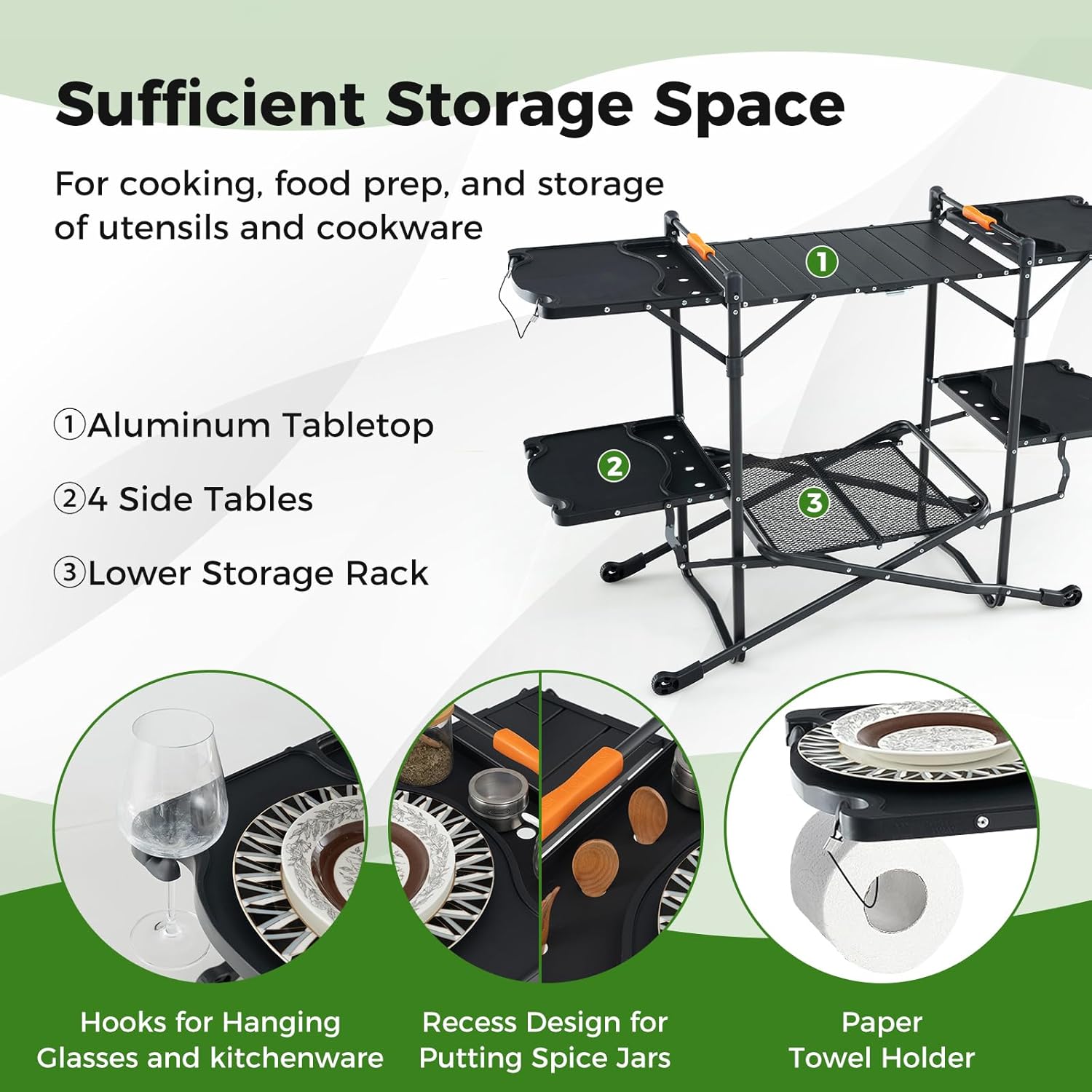 Tragbarer Outdoor-Klapptisch m – Outdoor Camping Kitchen Setup Bewertung und Preis