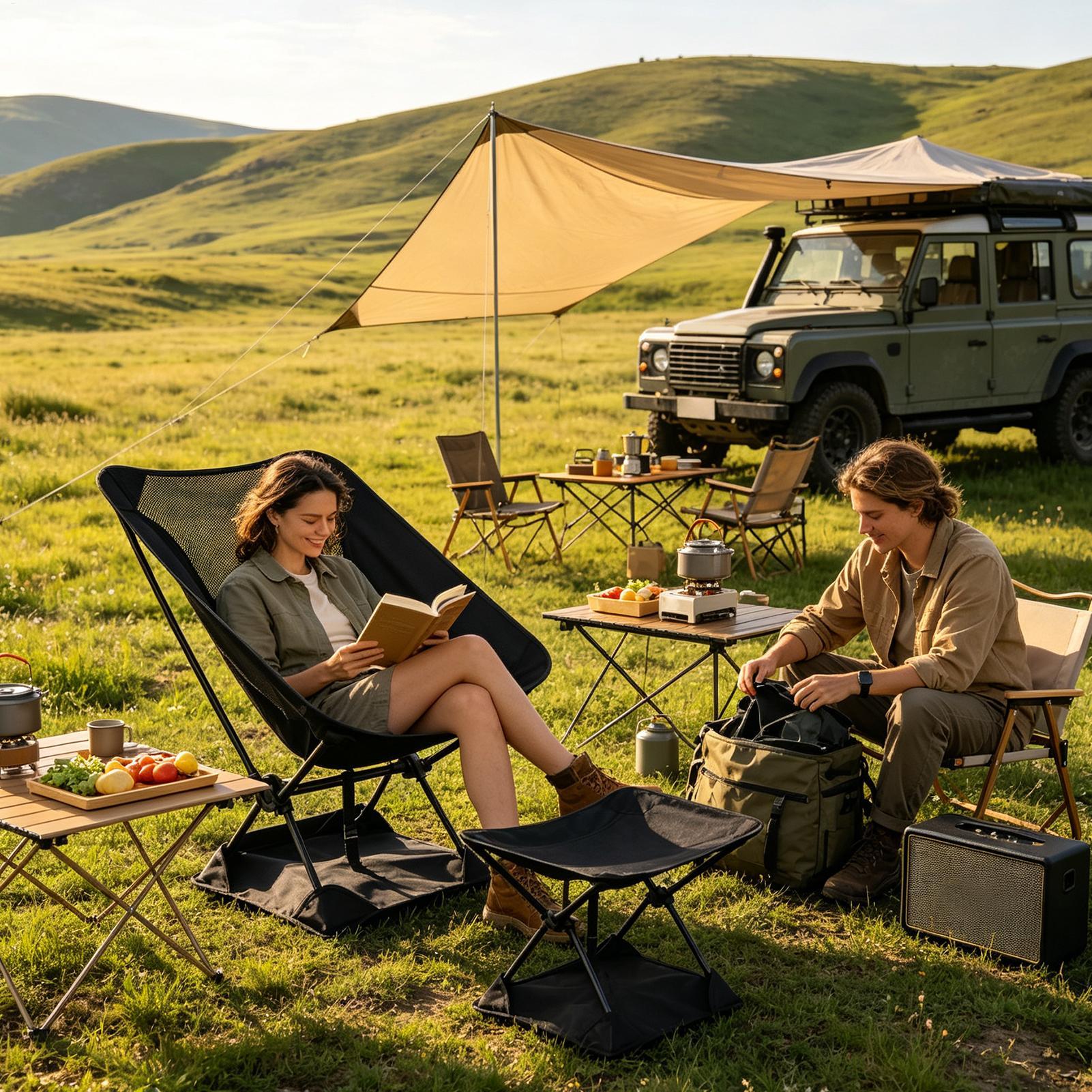Oxford-Stoff Anti-Sink Camping – Outdoor Camping Loveseat Bewertung und Preis
