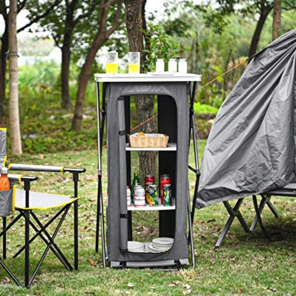 Klappbarer Camping-Aufbewahrun – Outdoor Camping Kitchen Setup Bewertung und Preis