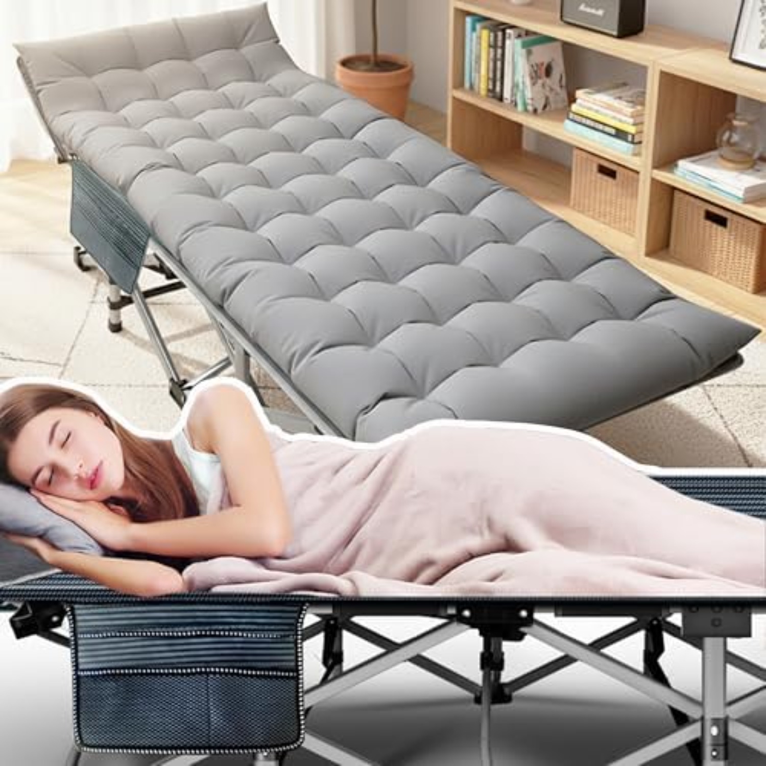 32'' XXL Campingliege für Erwa – Outdoor Camping Cot Bewertung und Preis
