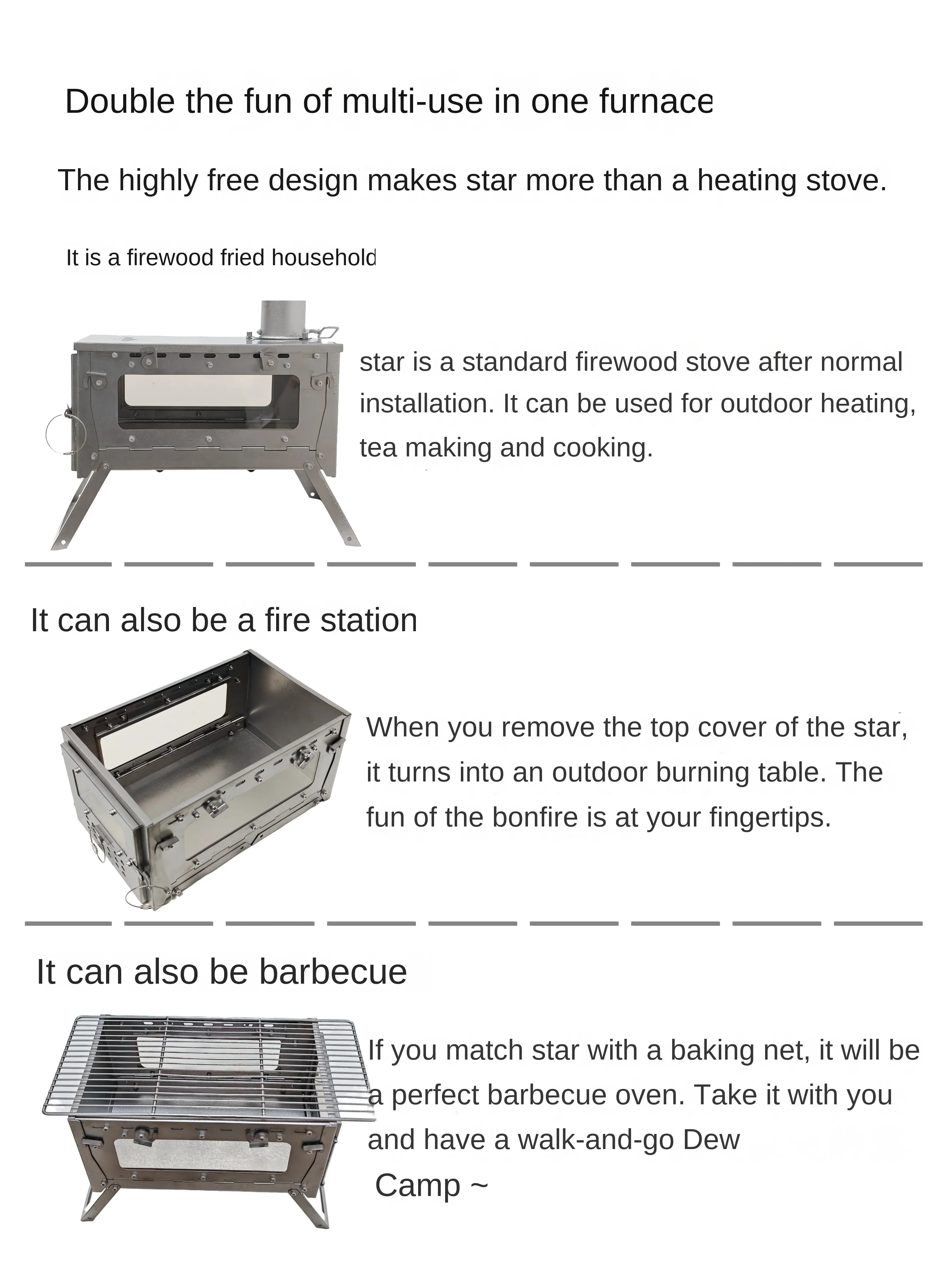 WT Star Ti Klappbarer Brennhol – Outdoor Camping Stove Wood Bewertung und Preis