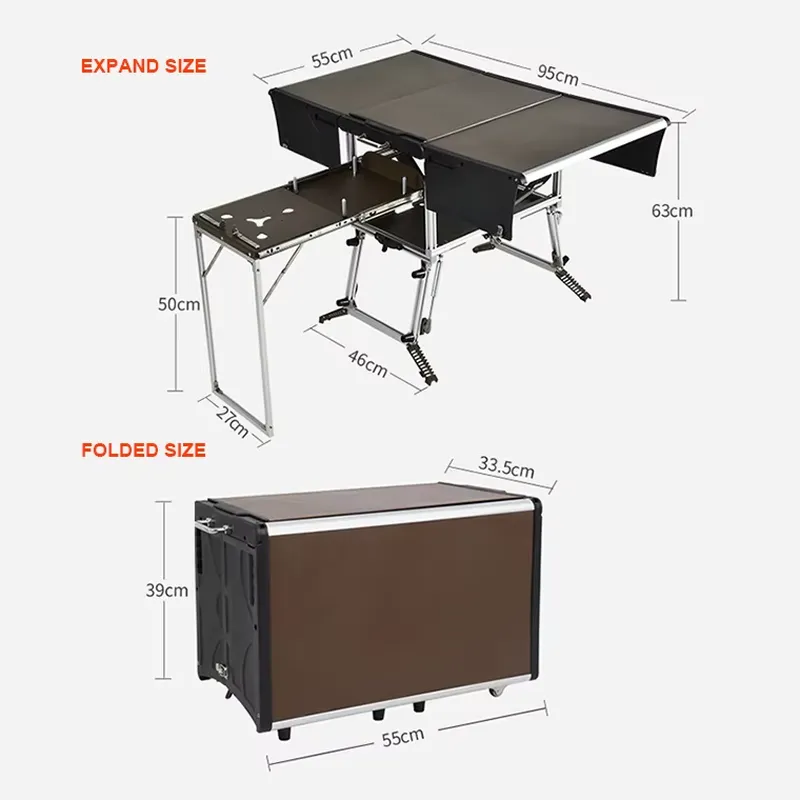 Praktische Camping-Küchenbox f – Outdoor Camping Kitchen Setup Bewertung und Preis