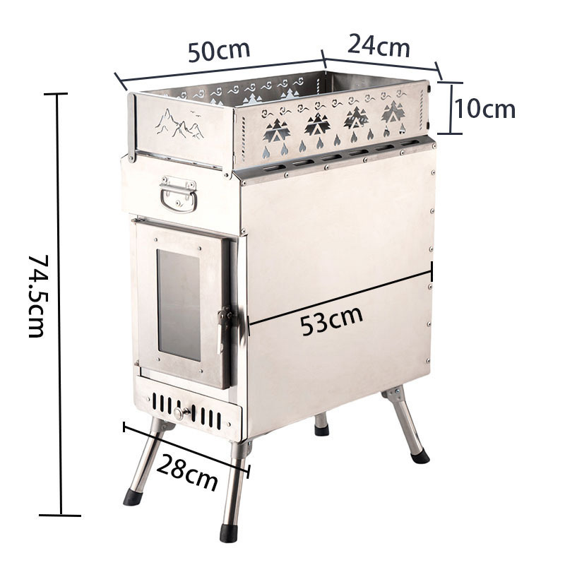 Tragbarer Saunaofen, Holzbefeu – Outdoor Camping Stove Wood Bewertung und Preis