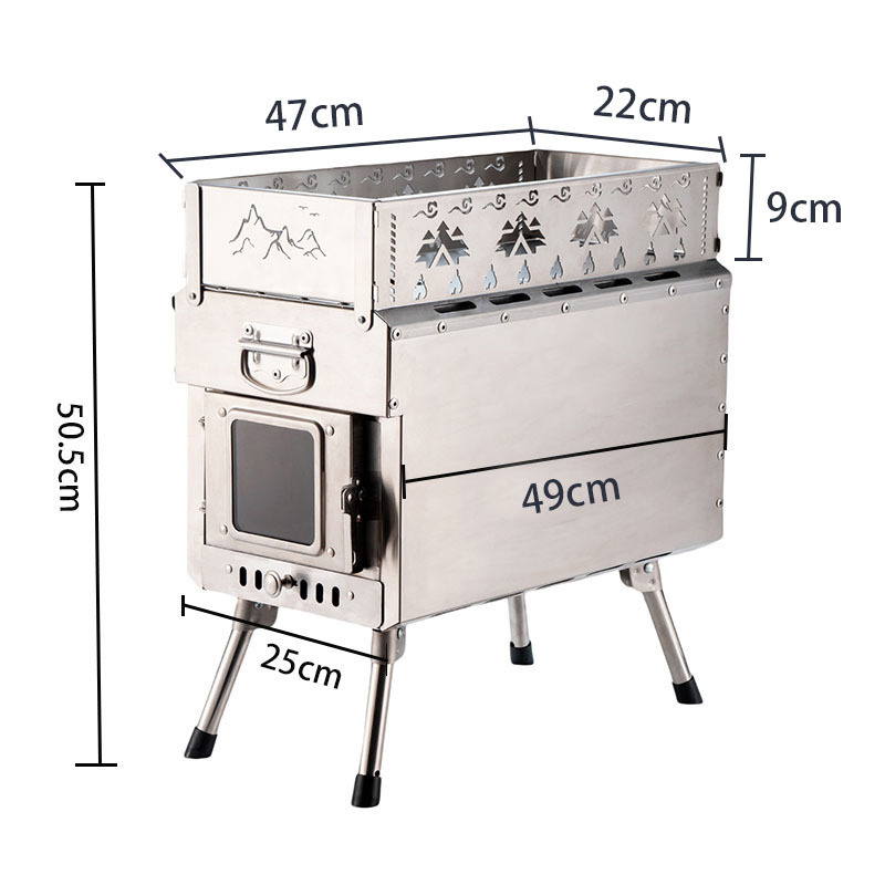 Tragbarer Saunaofen, Holzbefeu – Outdoor Camping Stove Wood Bewertung und Preis